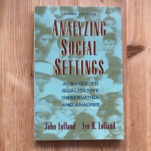 2 FOR $15 Analyzing Social Settings book